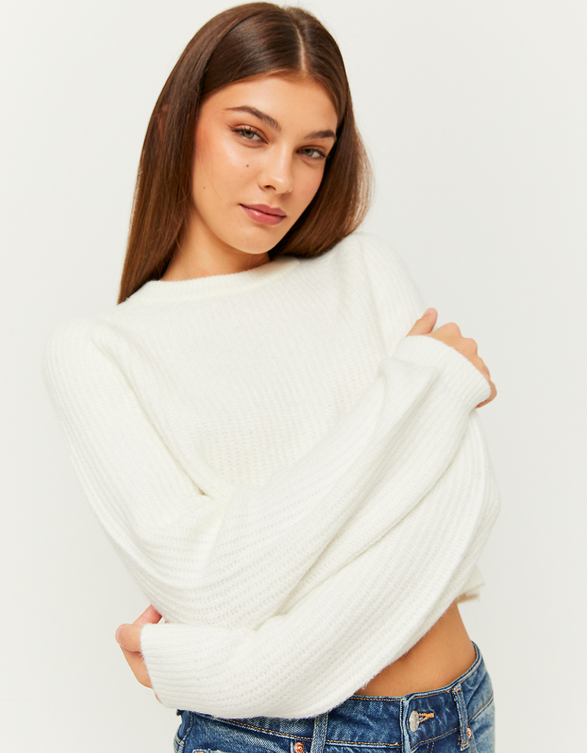 TALLY WEiJL, White Knit Jumper for Women