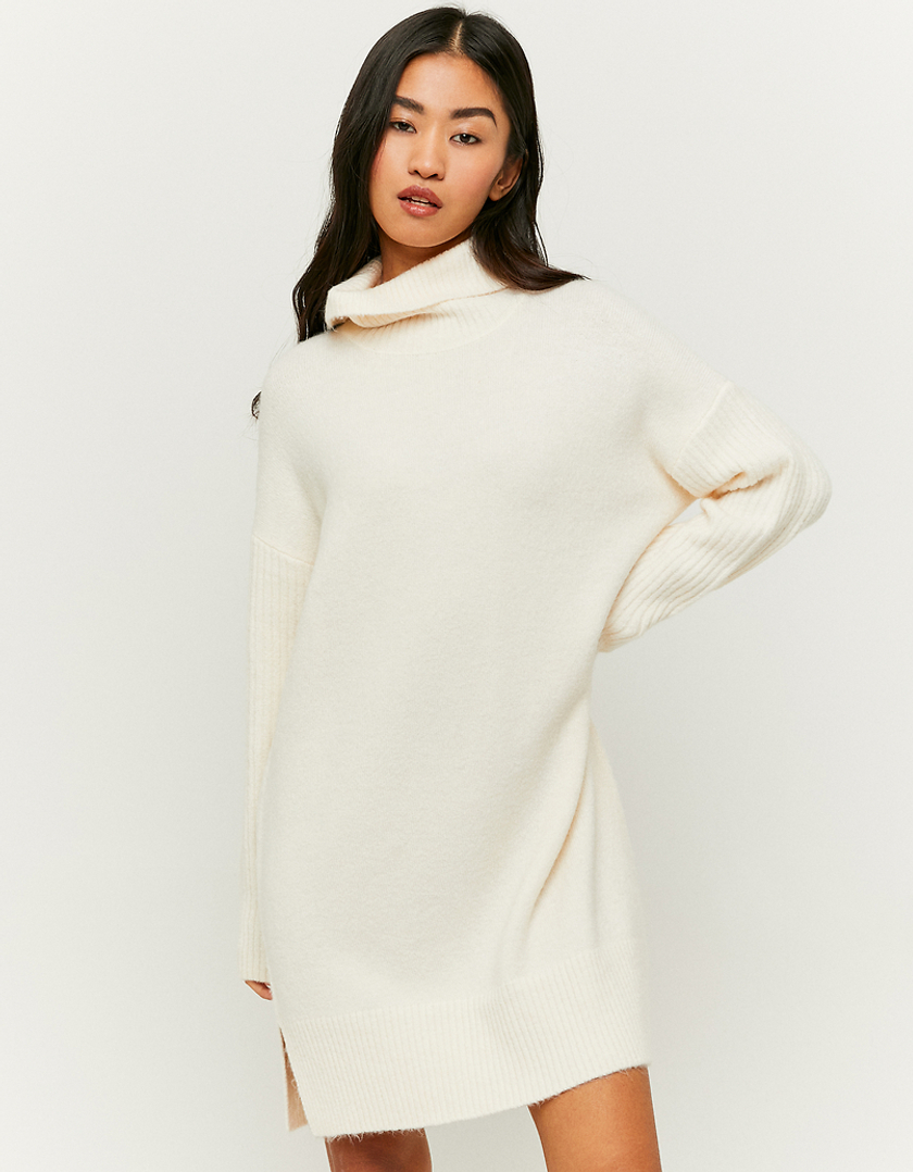 TALLY WEiJL, Robe Pull Oversize Mi-Longue Blanche for Women