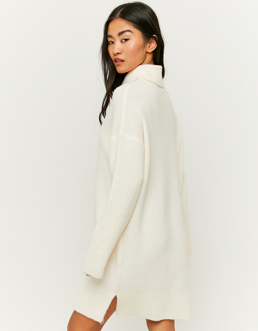 TALLY WEiJL, Robe Pull Oversize Mi-Longue Blanche for Women