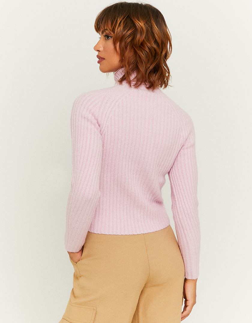 TALLY WEiJL, Purple Knit Basic Turtle Neck Jumper for Women