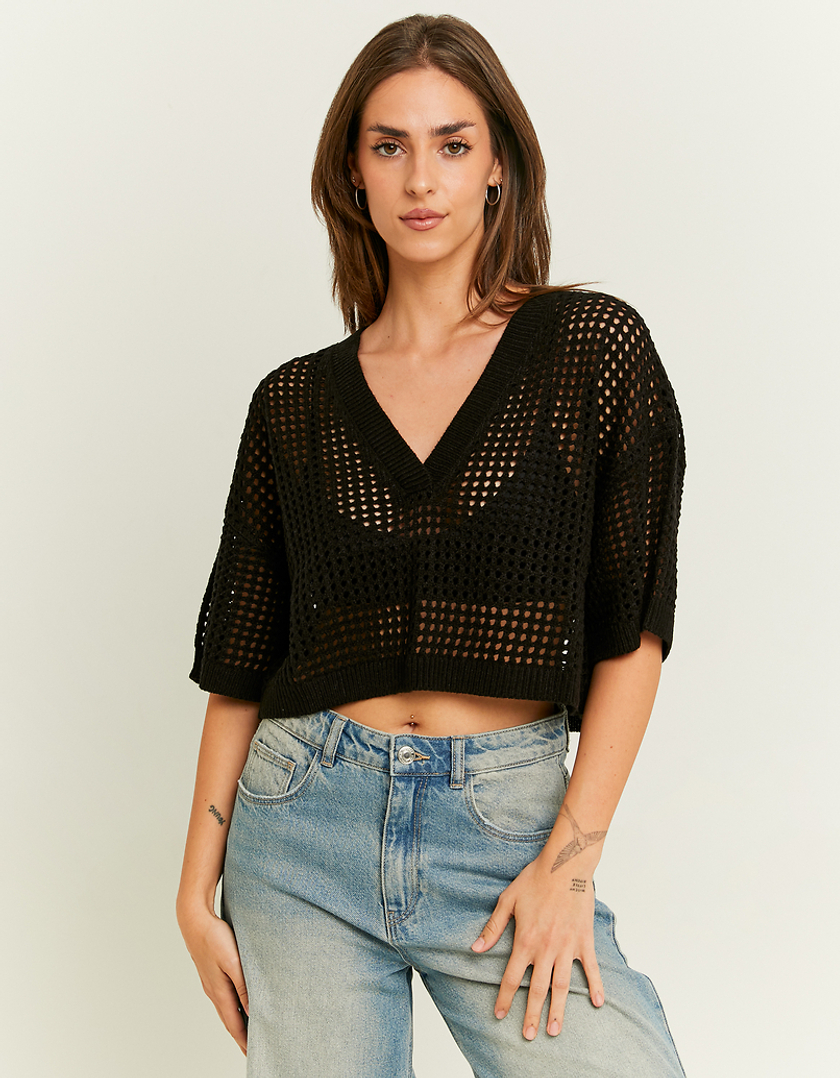 TALLY WEiJL, Pull Noir en Crochet for Women