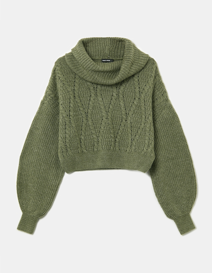 TALLY WEiJL, Pull Col Roulé Vert for Women