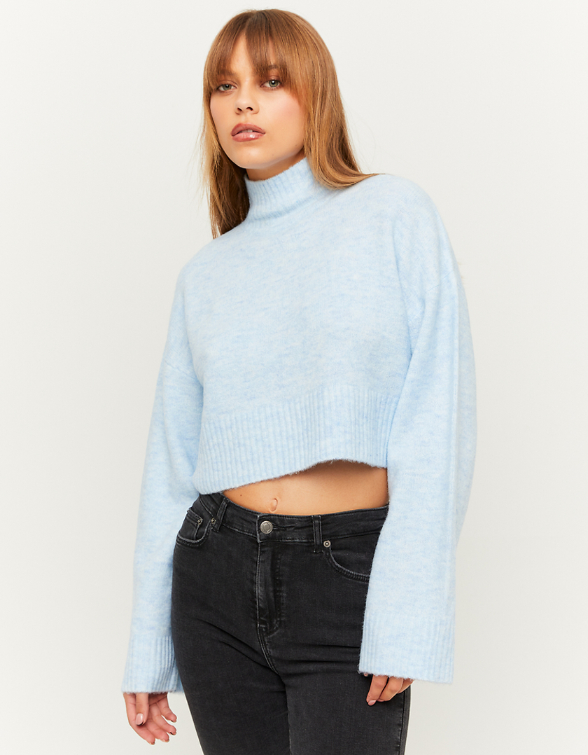 Light Blue Loose Cropped Jumper TALLY WEiJL Switzerland