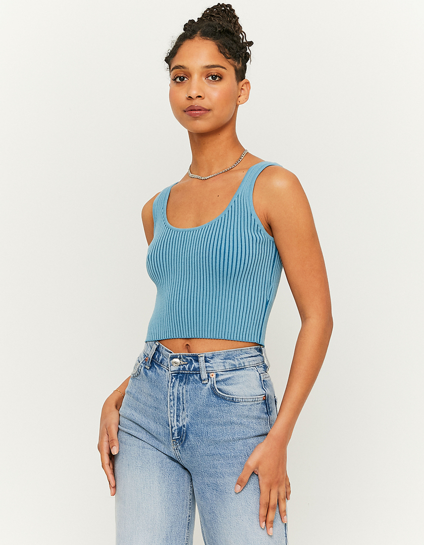 TALLY WEiJL, Light Knit Cropped Top for Women