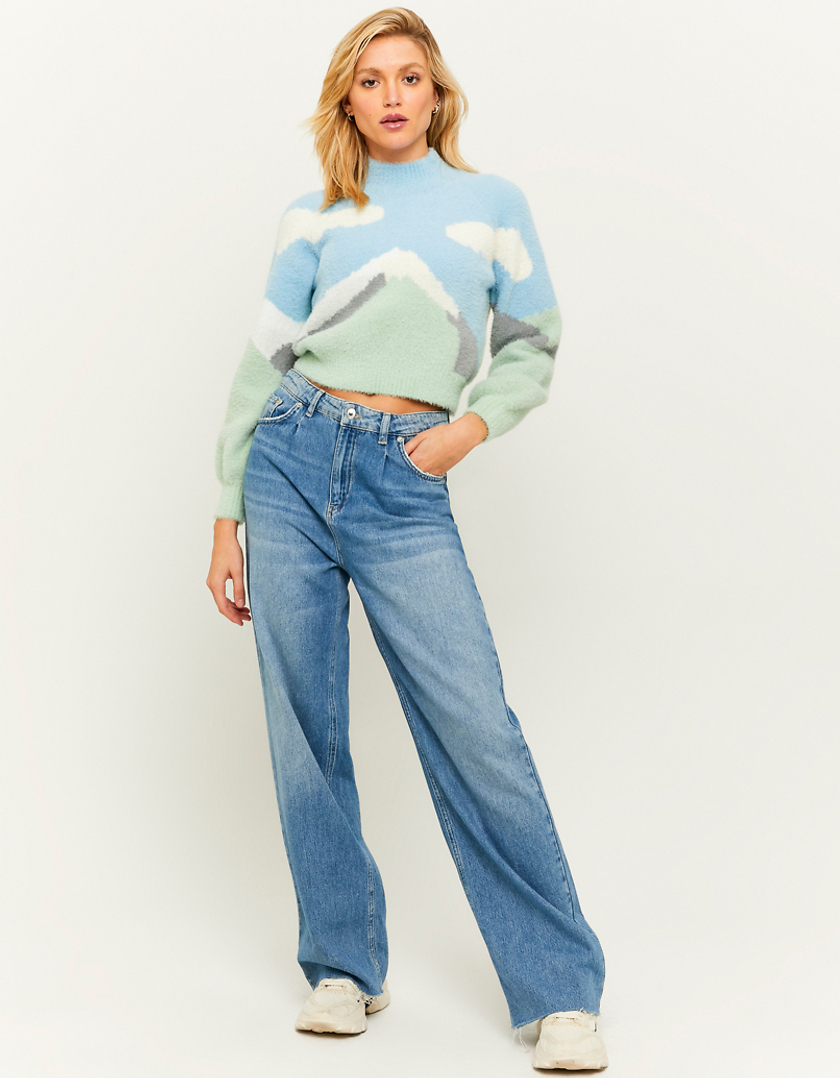 TALLY WEiJL, Printed Cropped Jumper for Women