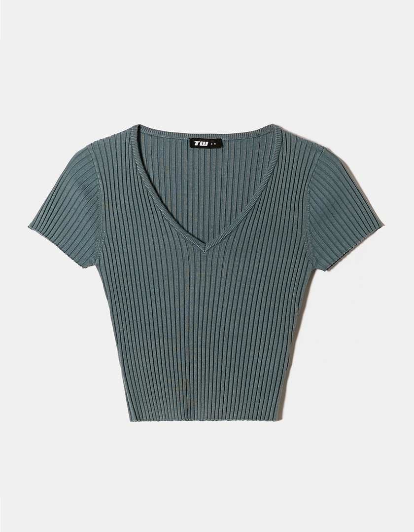 TALLY WEiJL, Enges Cropped Strick Top for Women