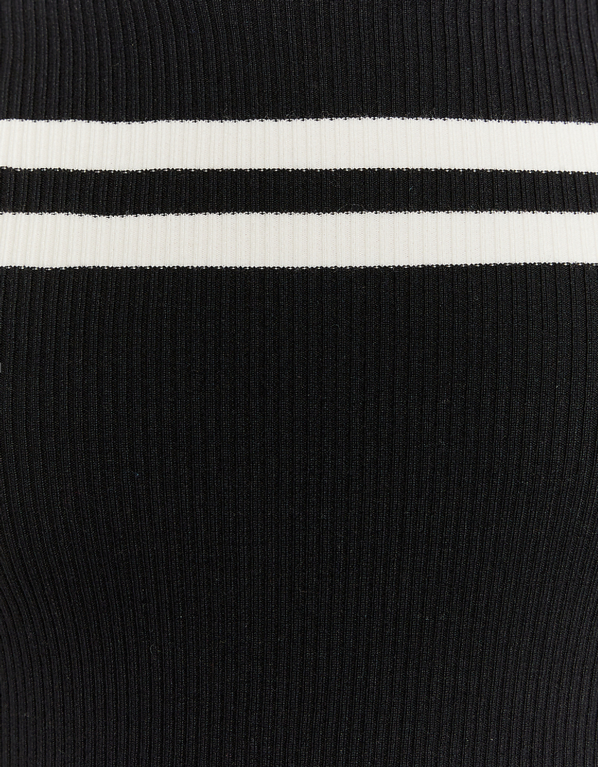 TALLY WEiJL, Black Cropped Striped Jumper for Women