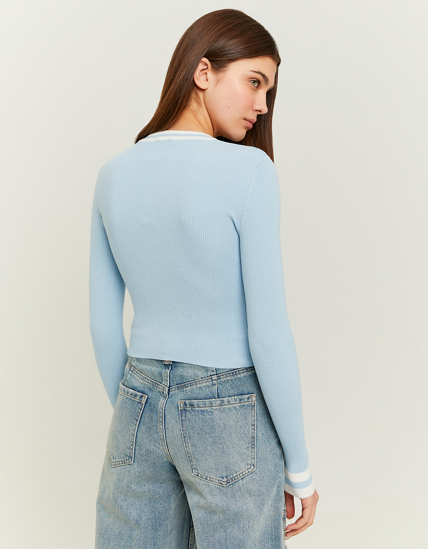 TALLY WEiJL, Blue Cropped Jumper for Women