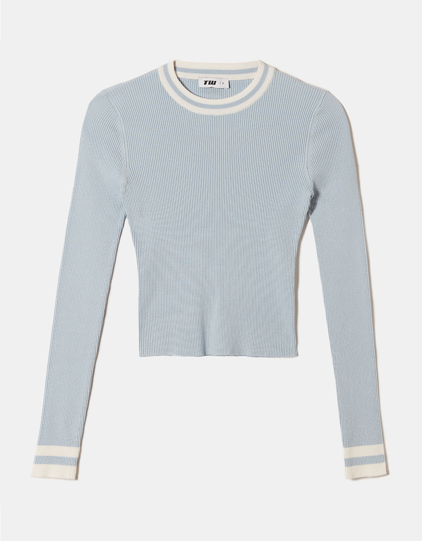 TALLY WEiJL, Blue Cropped Jumper for Women