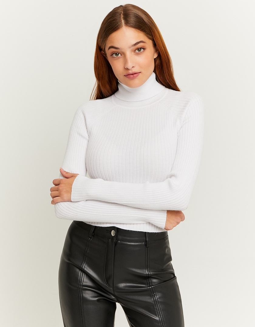 TALLY WEiJL, Weißer Rollkragenpullover for Women