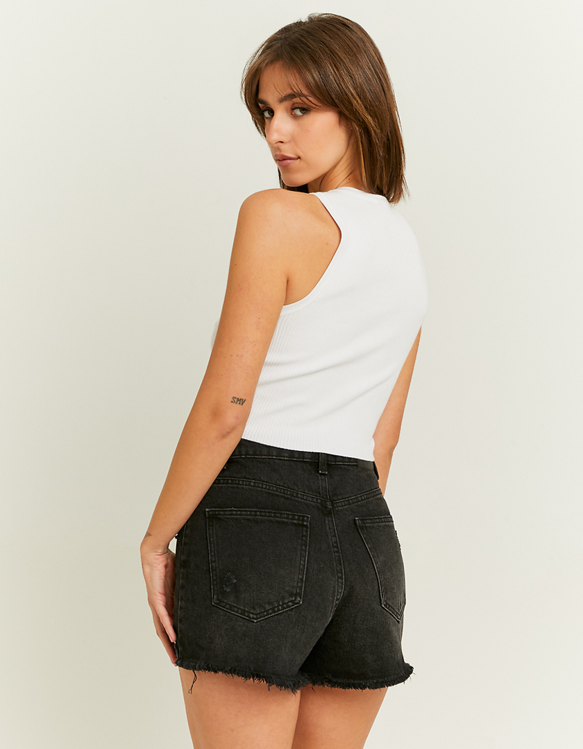 TALLY WEiJL, Weisses Crop Top aus Strick for Women