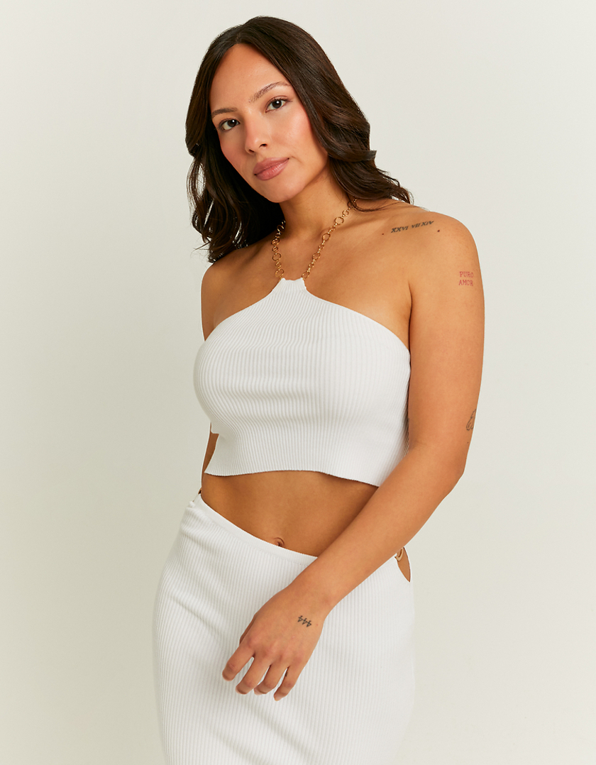 TALLY WEiJL, Halter Strick-Top mit Kette for Women