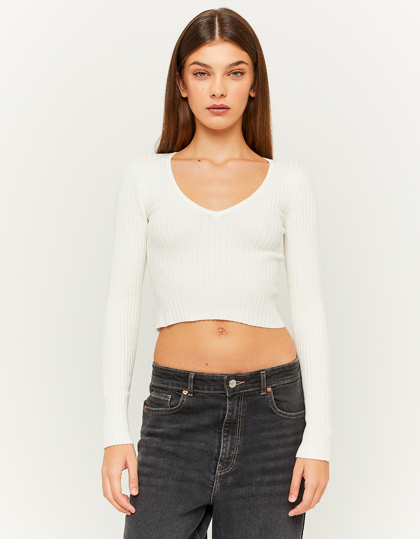 TALLY WEiJL, Pull en maille ajusté beige for Women