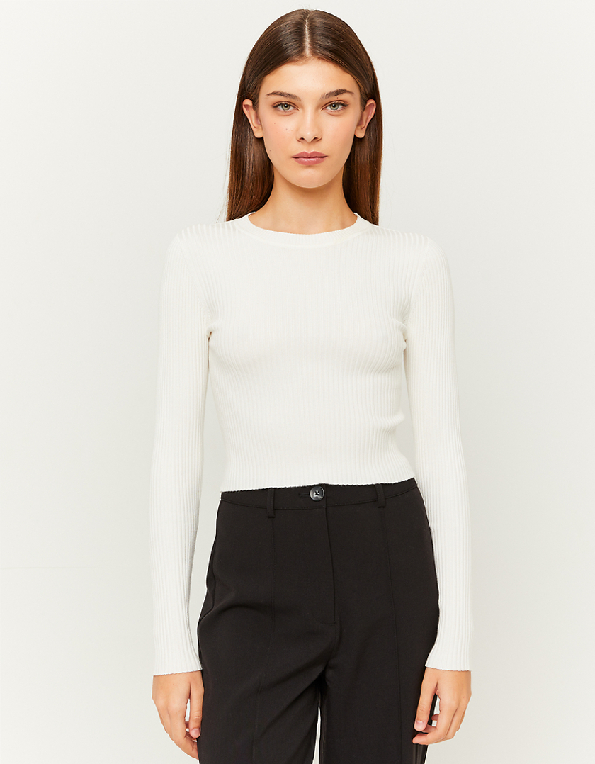 TALLY WEiJL, White Knit Jumper for Women