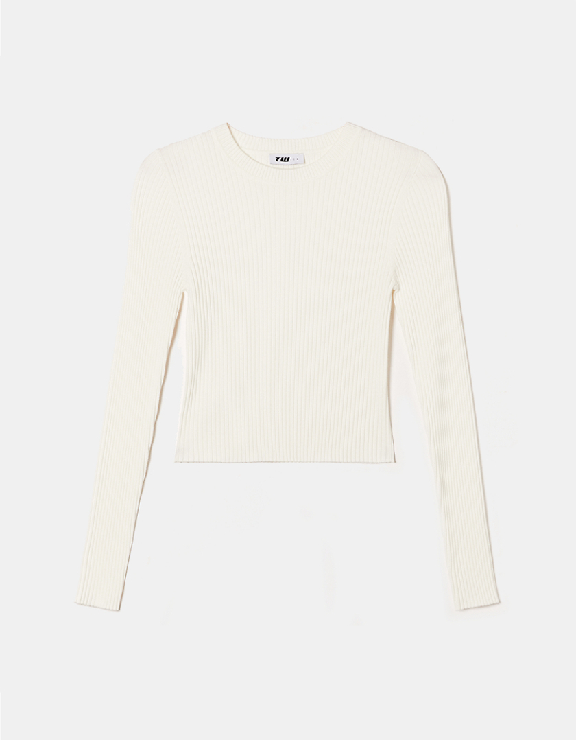 TALLY WEiJL, White Knit Jumper for Women