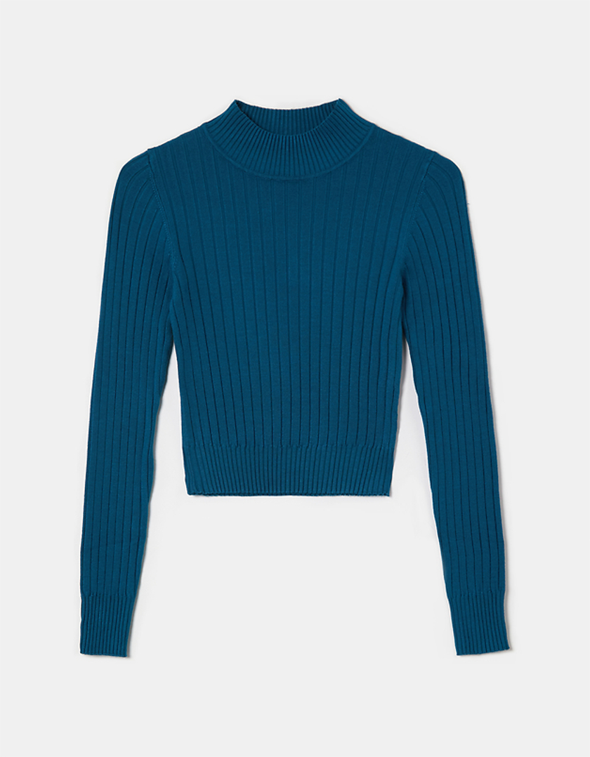 TALLY WEiJL, Blauer figurbetonter Pullover for Women