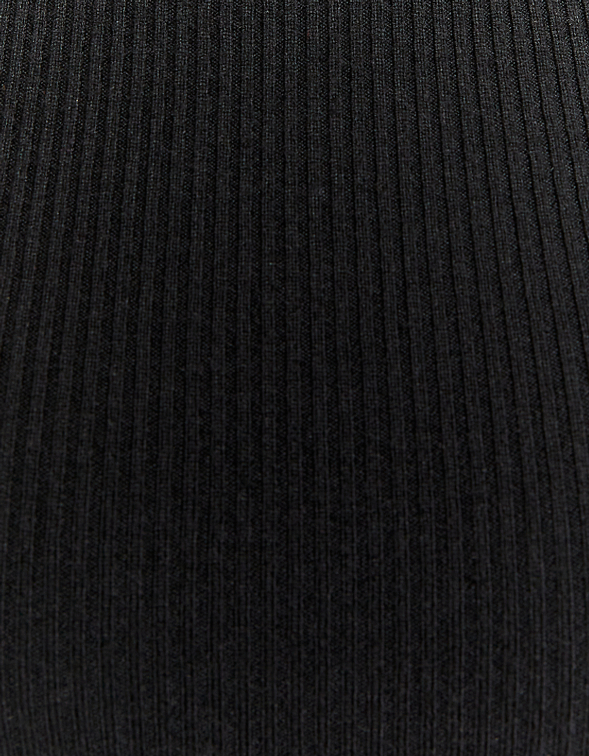 TALLY WEiJL, Black Fitted Ribbed Jumper for Women