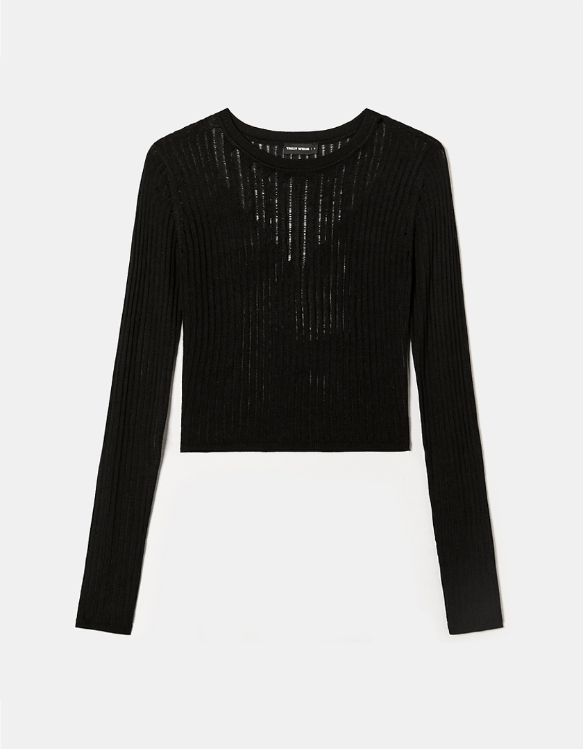 TALLY WEiJL, Black Knit Jumper for Women