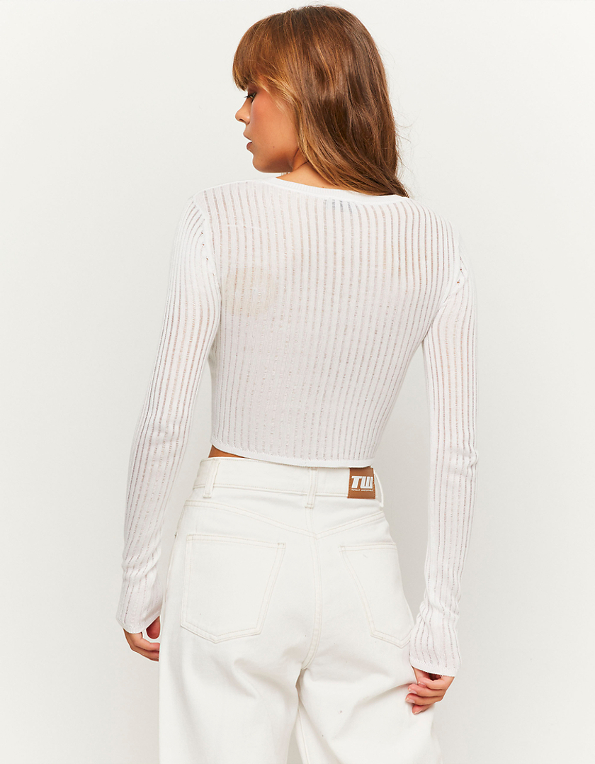 TALLY WEiJL, White Knit Jumper for Women