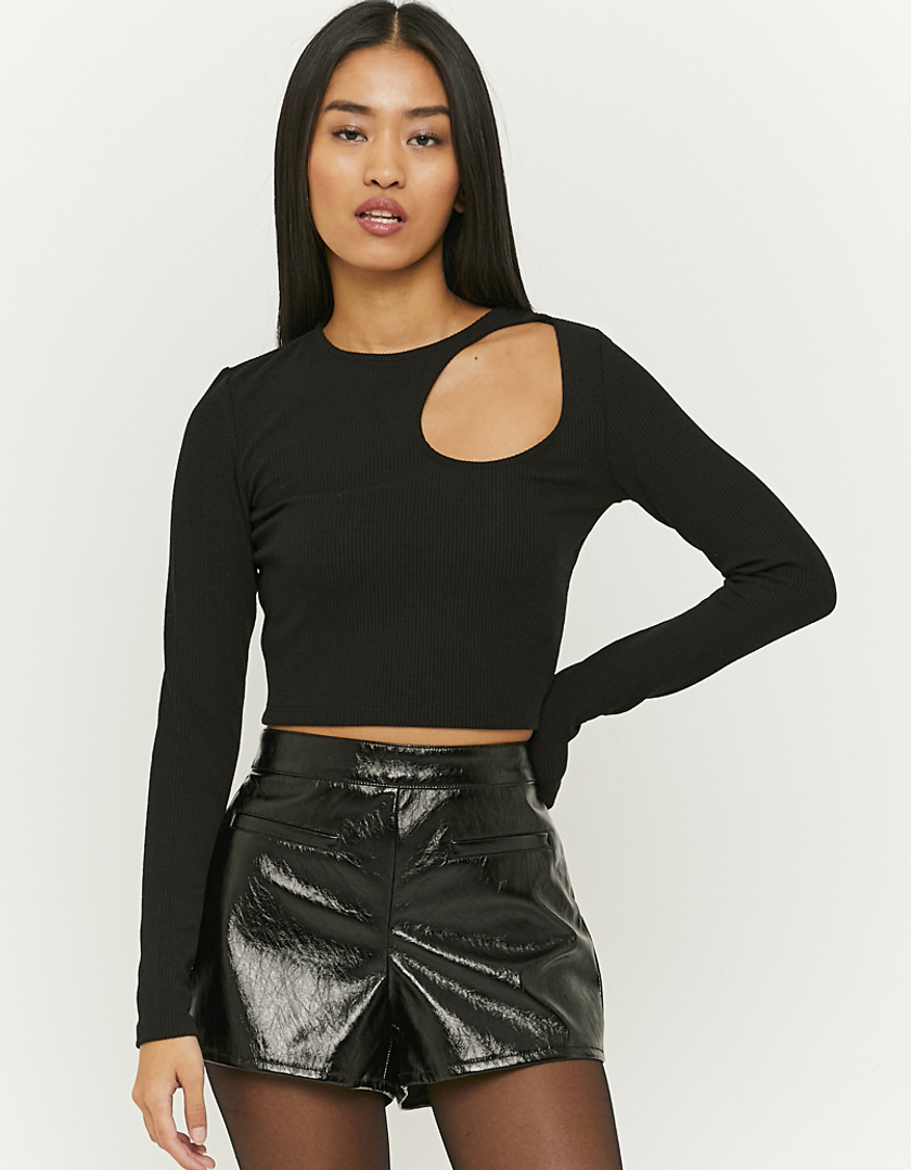 TALLY WEiJL, Short Court en Vinyl Noir for Women