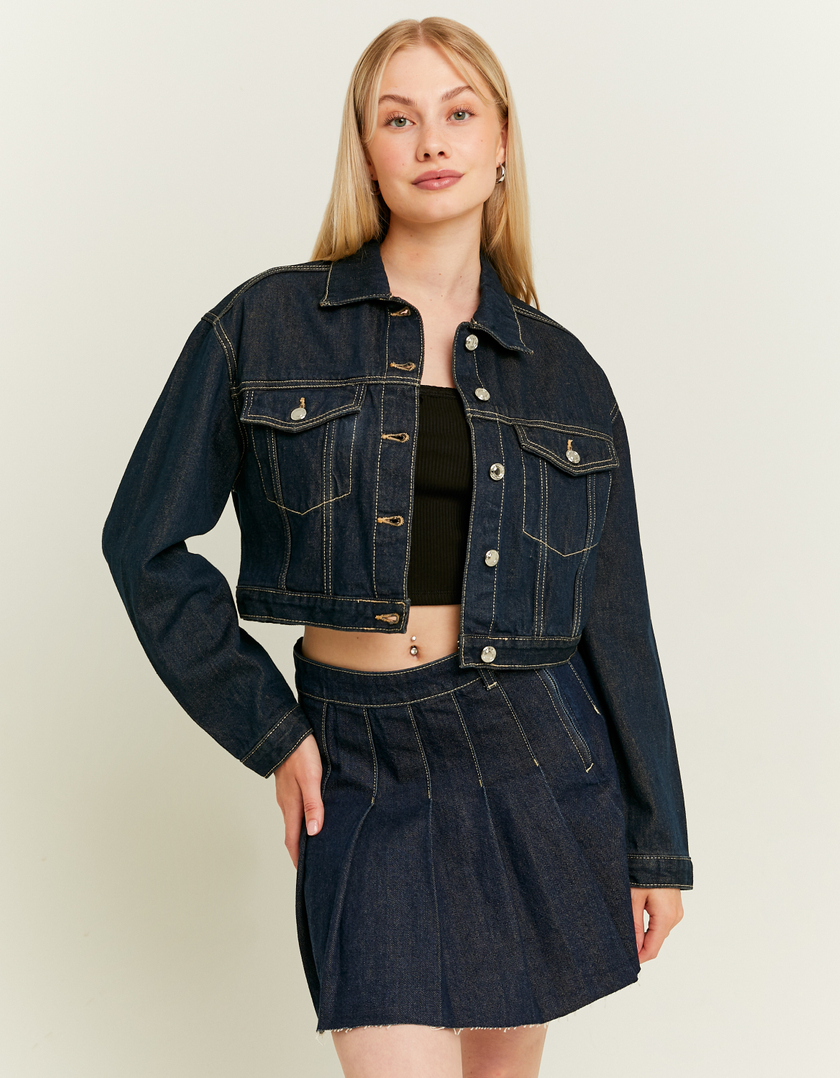 TALLY WEiJL, Pleated Denim Skirt for Women