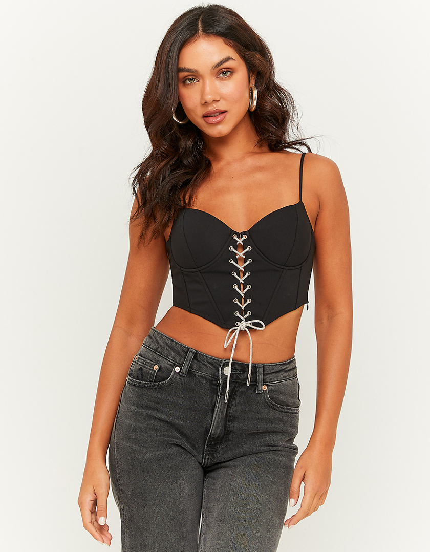 Lace-Up Corset Top