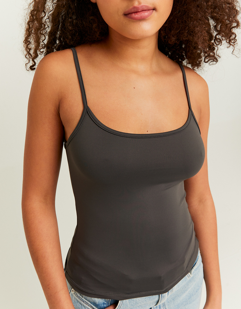 TALLY WEiJL, Szary Basic Tank Top for Women