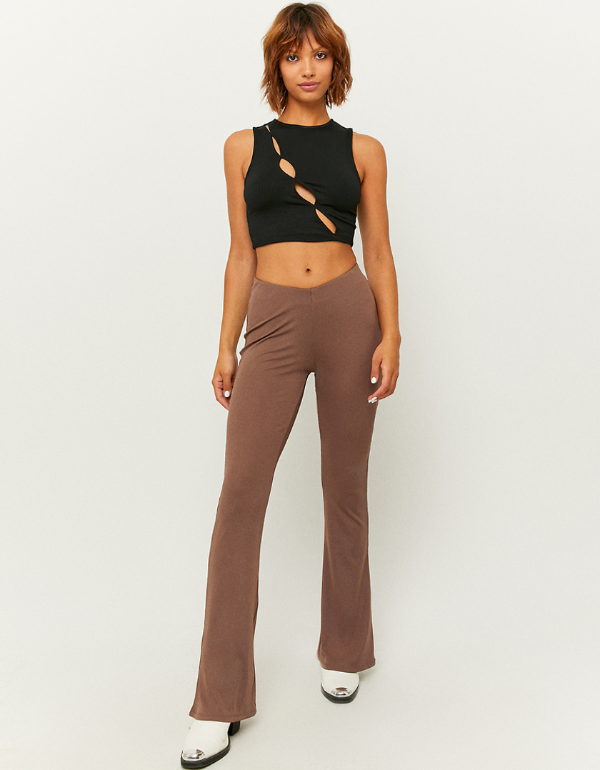 TALLY WEiJL, Μαύρο Cropped Cut out Top for Women