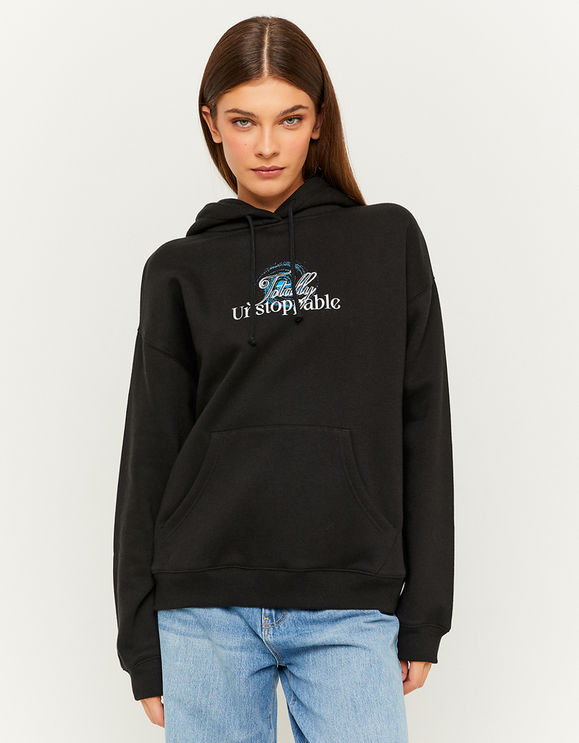 TALLY WEiJL, Schwarzes Bedrucktes Oversize Sweatshirt for Women