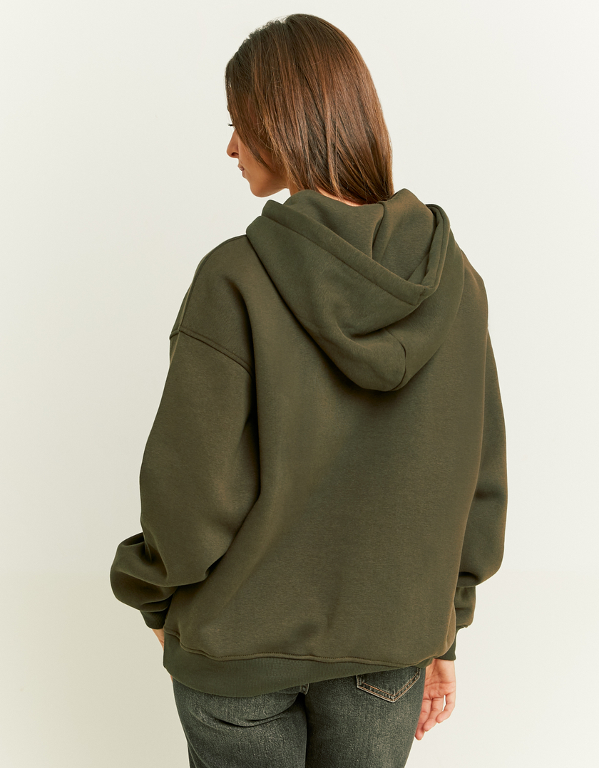 TALLY WEiJL, Khaki Oversized Sweatshirt with Front Print for Women