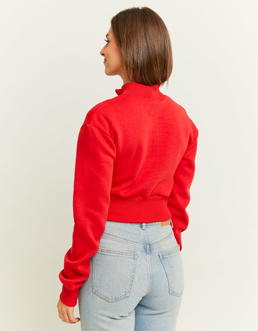 TALLY WEiJL, Rotes Cropped Sweatshirt for Women