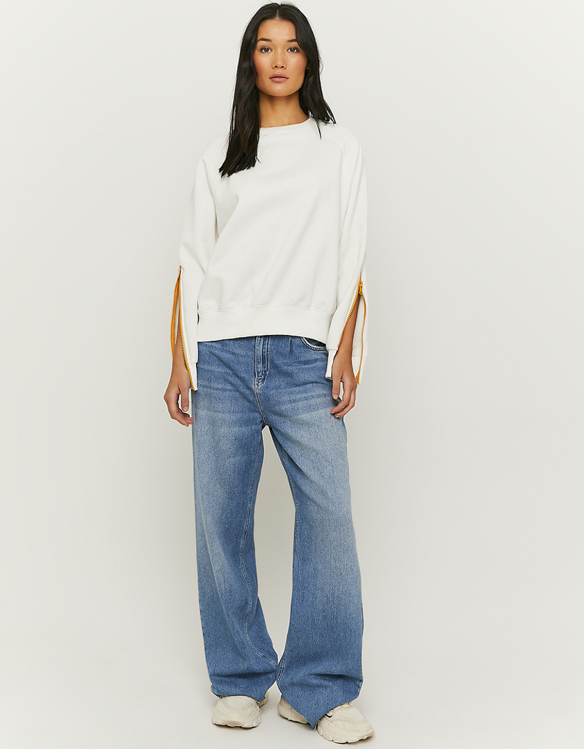 TALLY WEiJL, Sweat Oversize Imprimé Blanc for Women