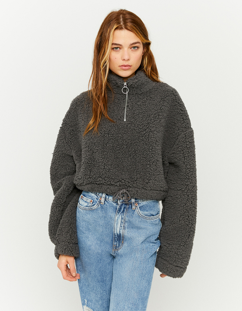 TALLY WEiJL, Sweat Oversize Gris for Women