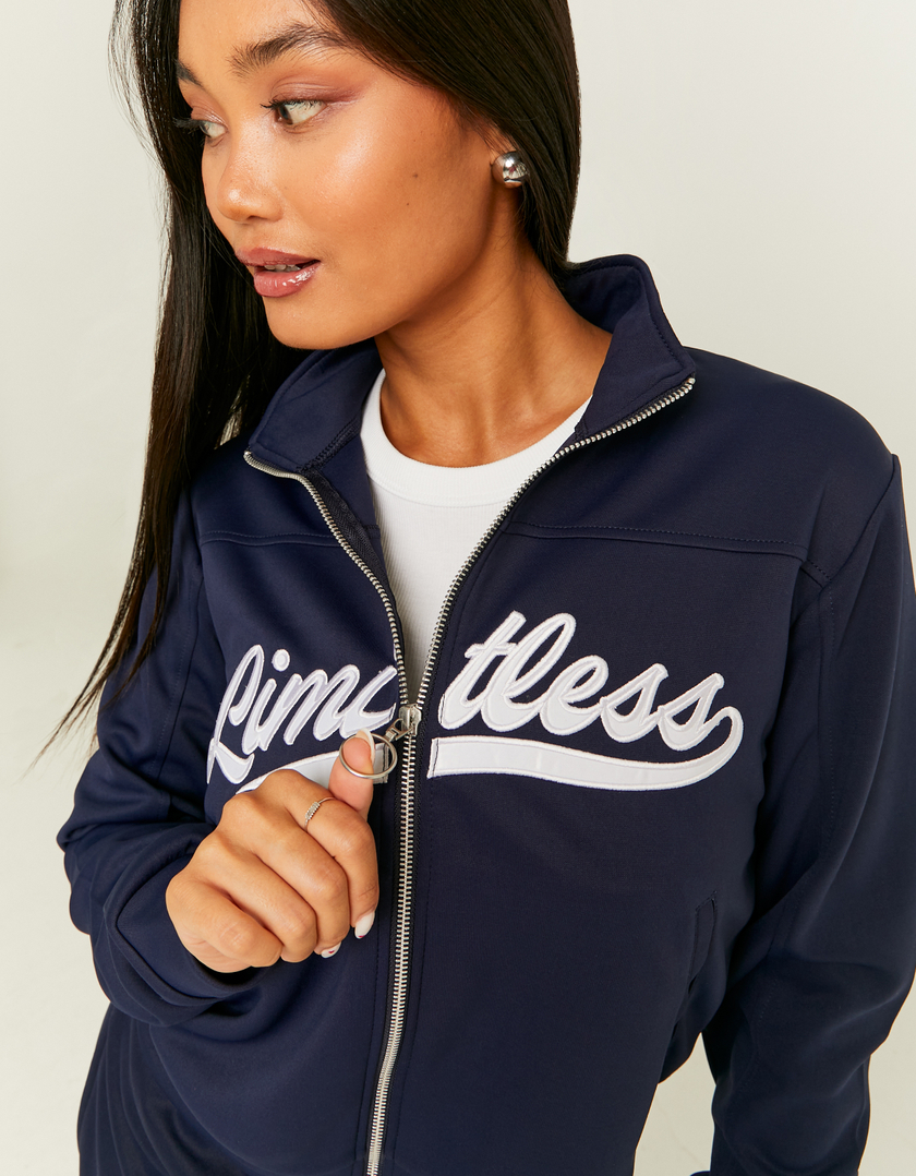 TALLY WEiJL, Sweat Bleu Imprimé Zippé for Women