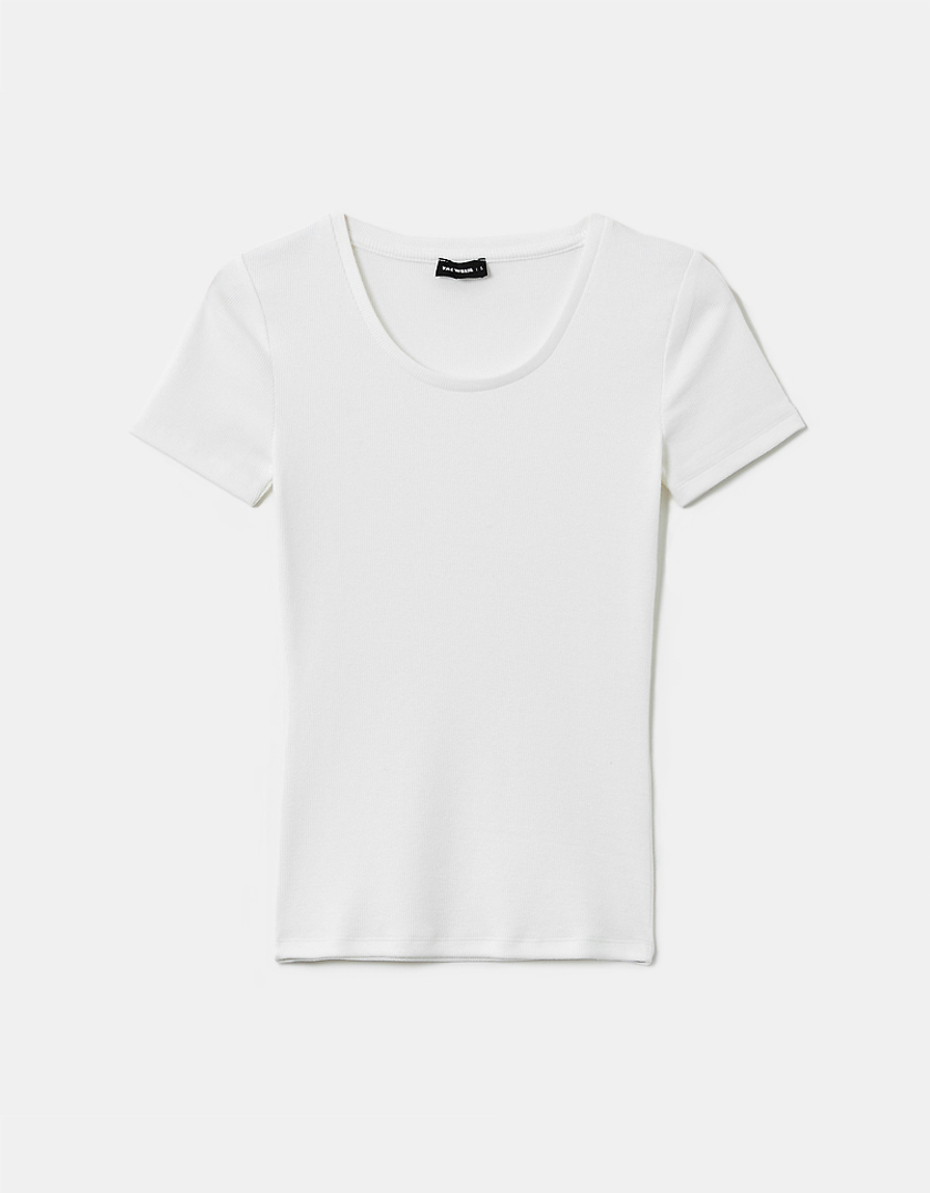 TALLY WEiJL, T-shirt Basica Bianca  for Women