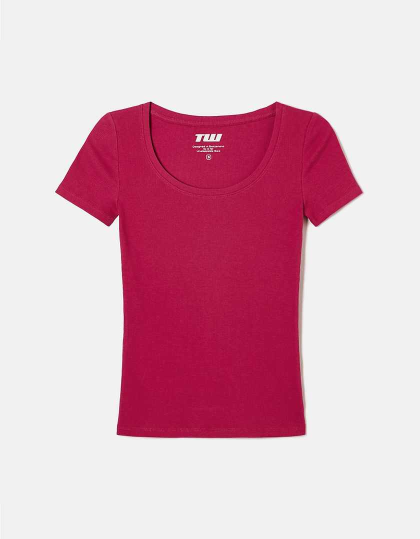 TALLY WEiJL, Pink Basic T-shirt for Women