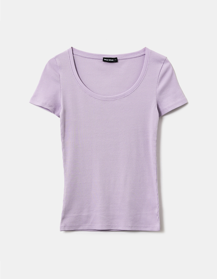 TALLY WEiJL, T-shirt Manches Courtes Violet for Women