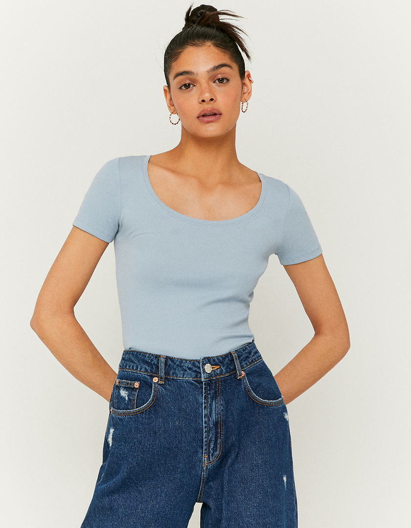 TALLY WEiJL, Μπλε Basic T-shirt for Women