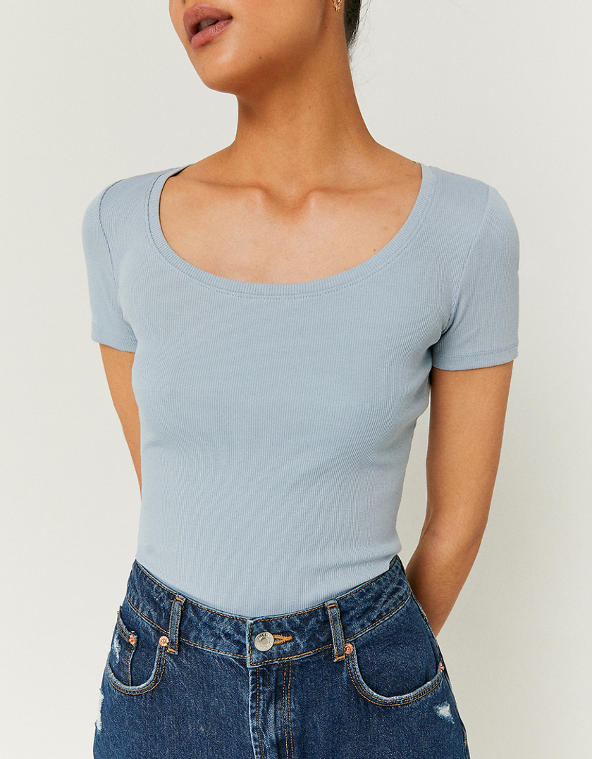 TALLY WEiJL, Μπλε Basic T-shirt for Women