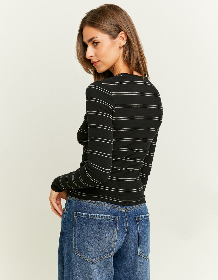 TALLY WEiJL, Striped Basic Long Sleeves T-shirt for Women