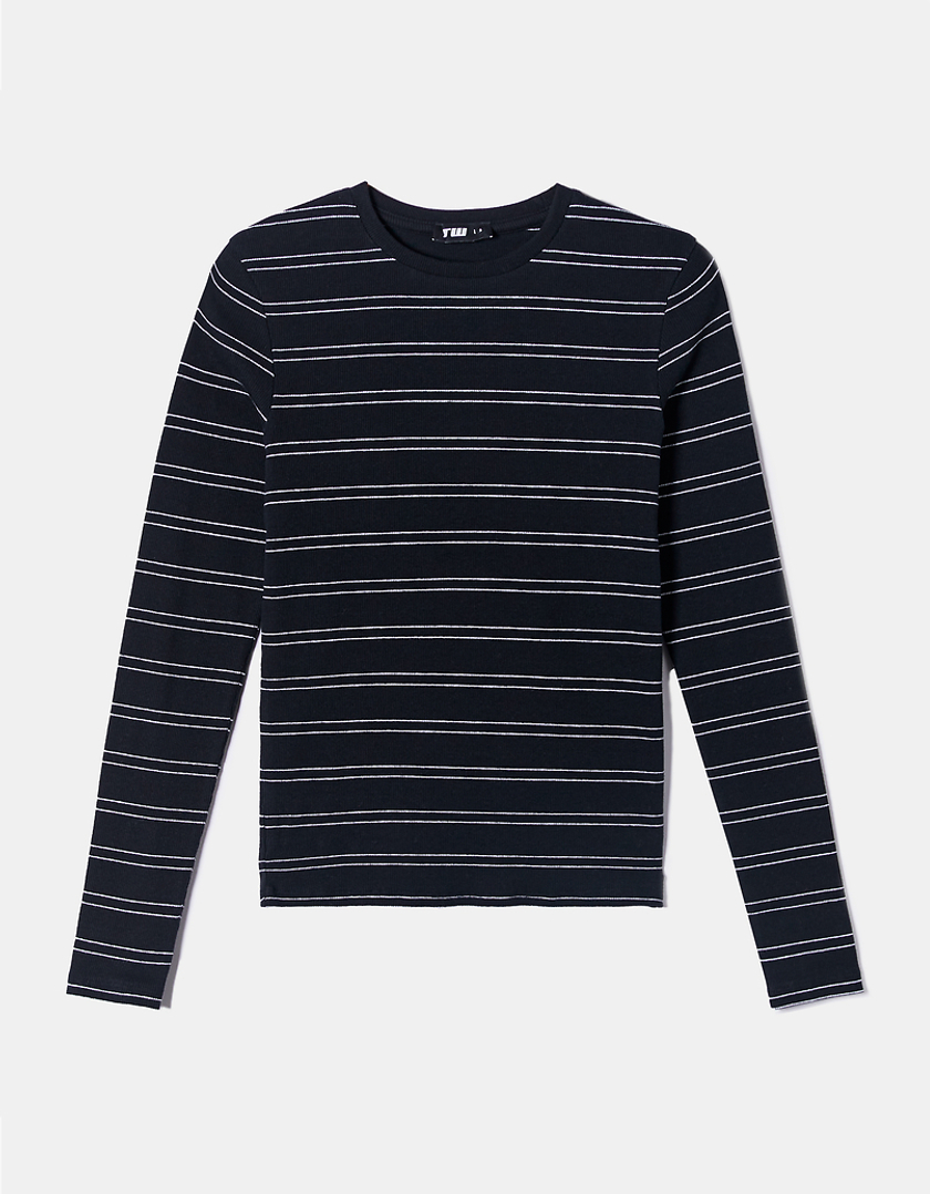 TALLY WEiJL, Striped Basic Long Sleeves T-shirt for Women