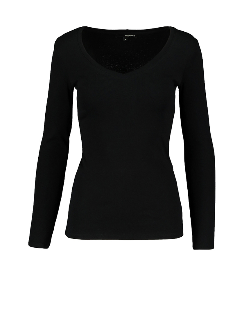 TALLY WEiJL, Black Basic Top for Women