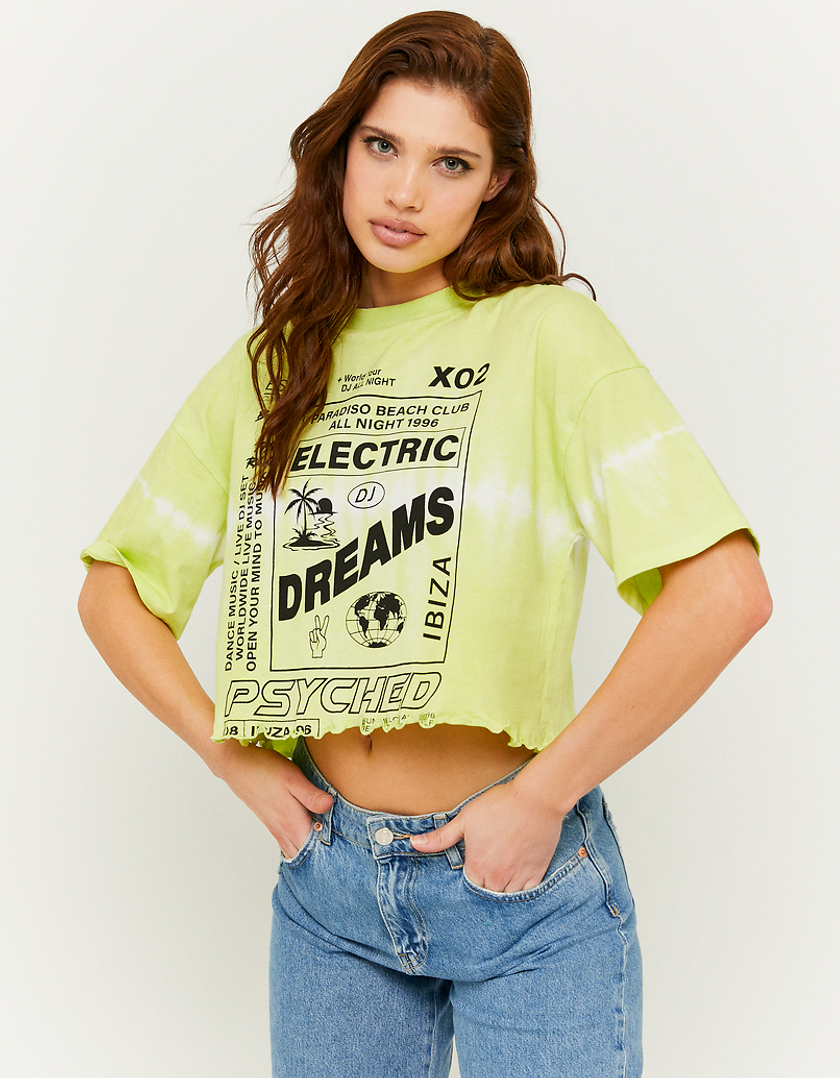 TALLY WEiJL, Πράσινο  Printed T-Shirt for Women