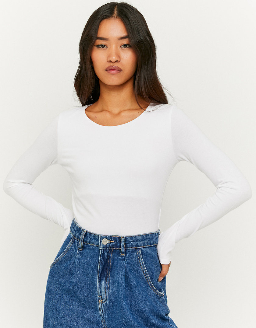 TALLY WEiJL, Weißes Basic Top for Women