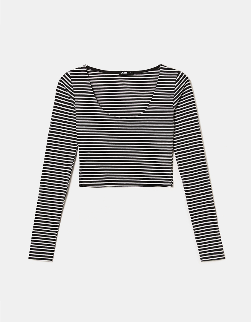 TALLY WEiJL, Cropped Basic T-Shirt for Women