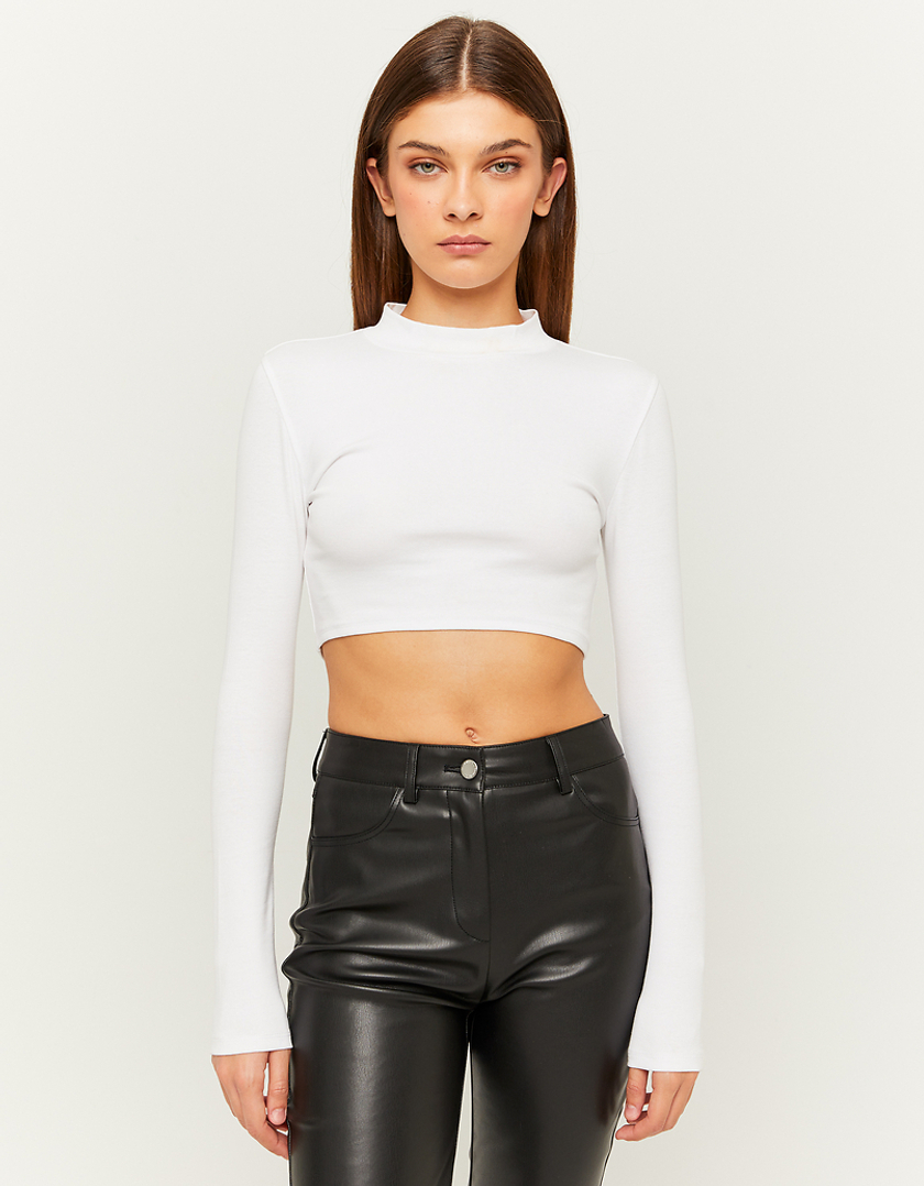 TALLY WEiJL, Weißes cropped T-Shirt for Women