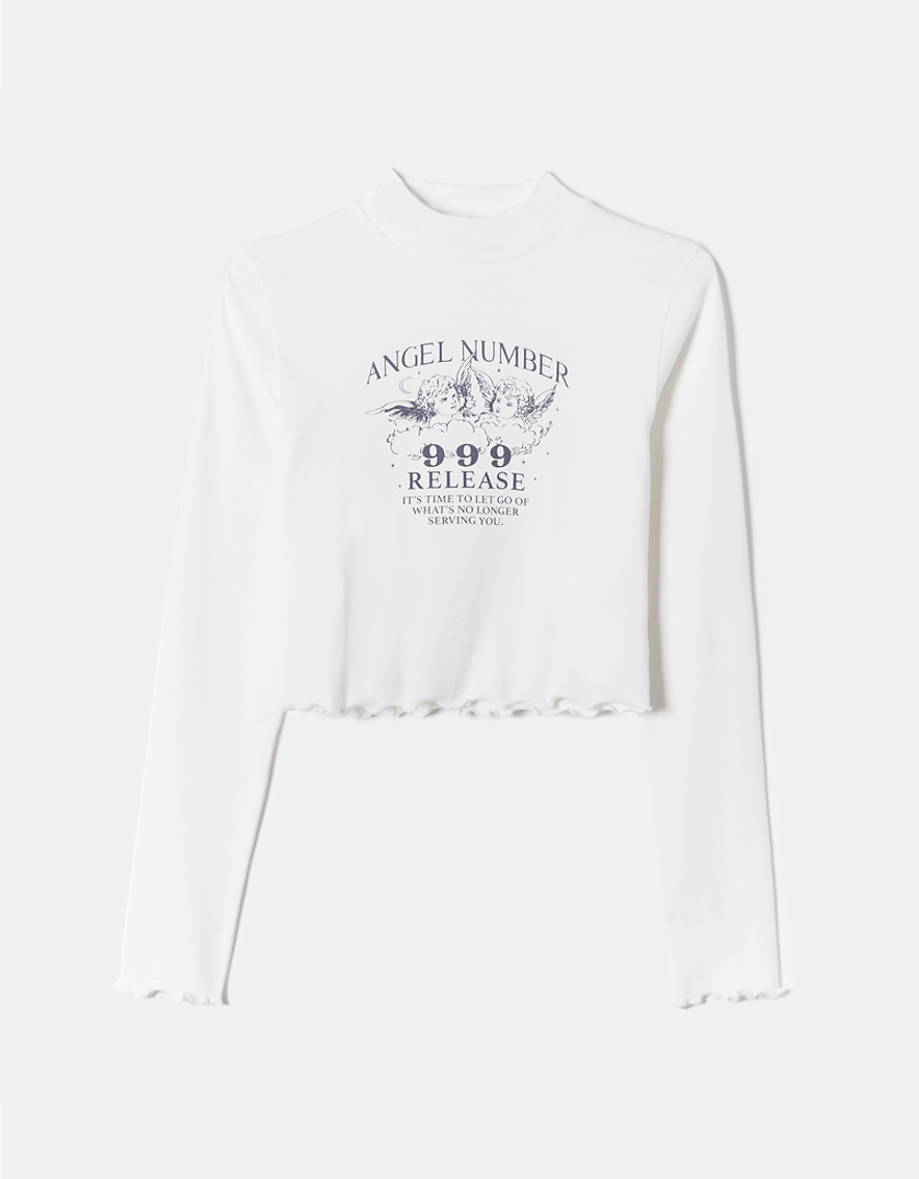 TALLY WEiJL, White Printed T-shirt for Women