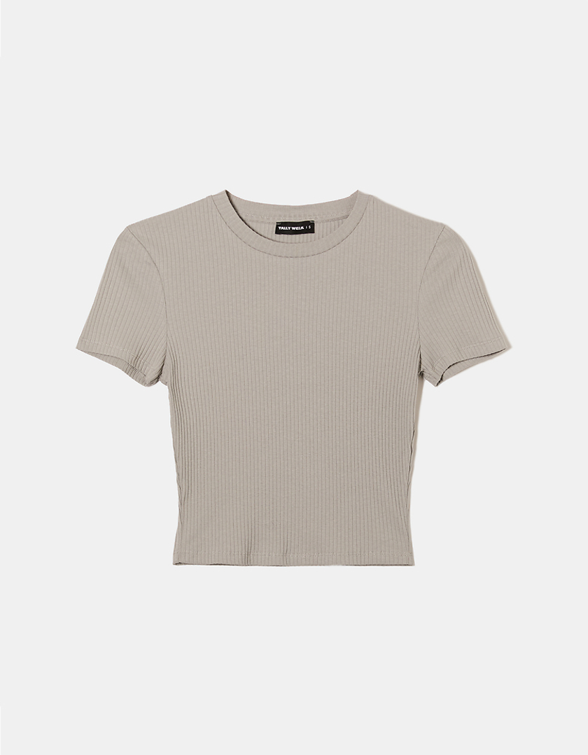 TALLY WEiJL, Basic Ribbed T-shirts for Women