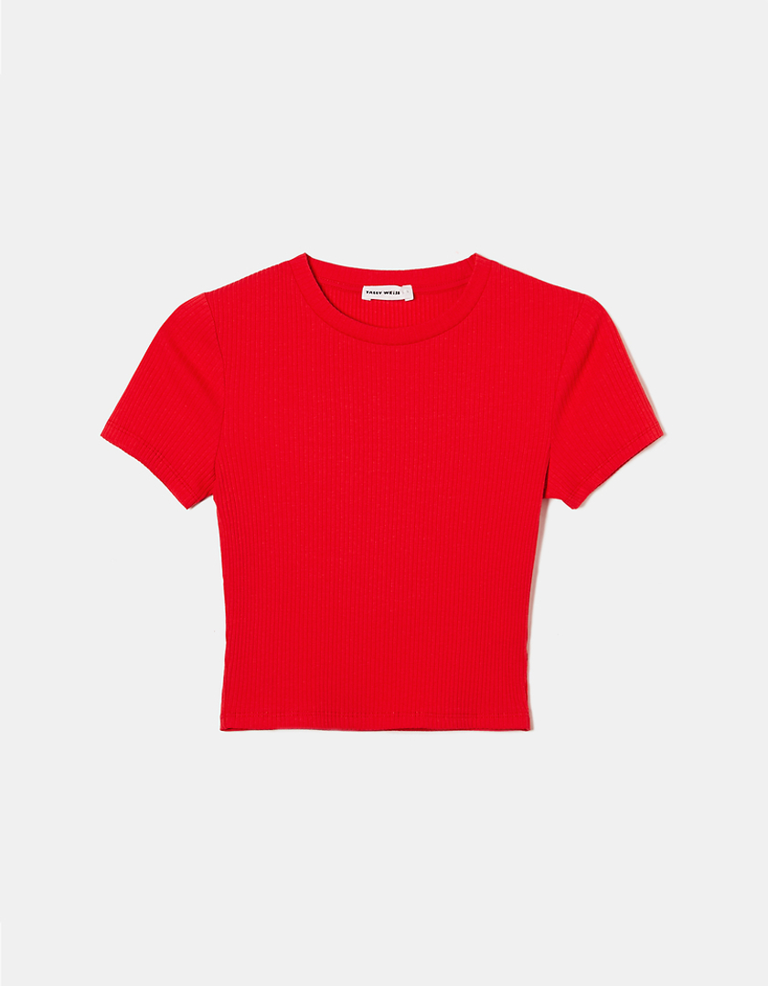 TALLY WEiJL, Cropped Basic T-shirt for Women