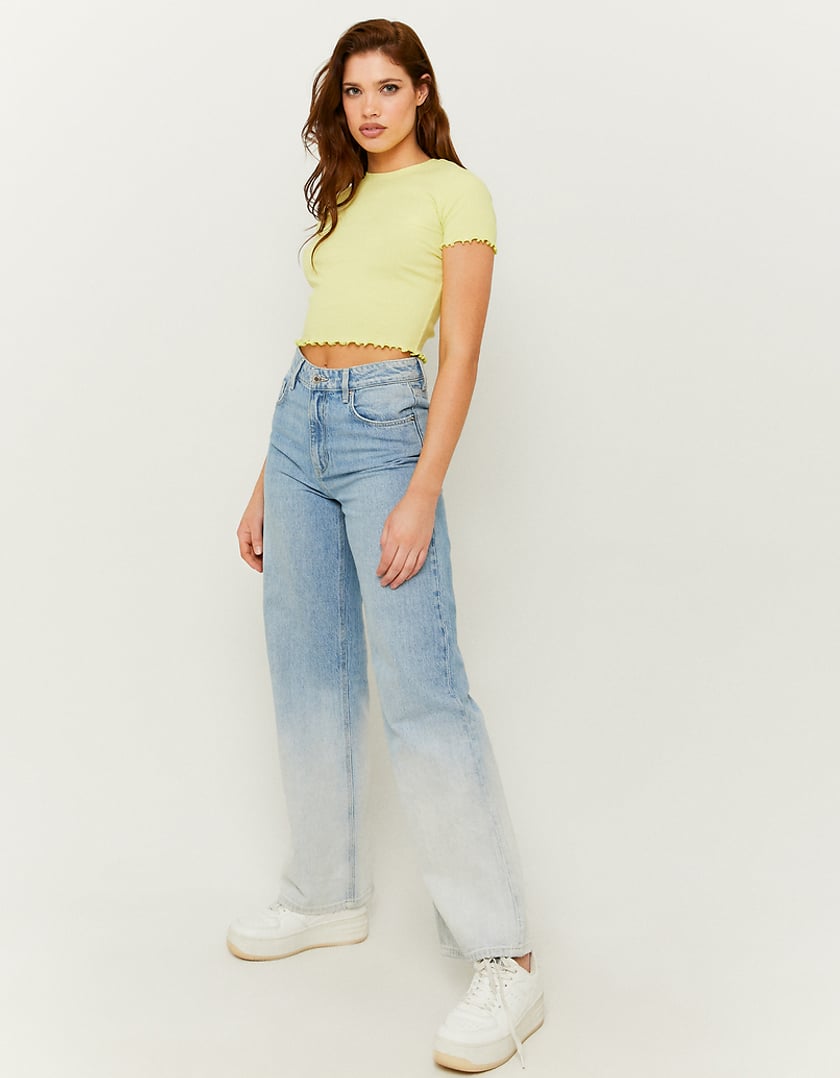 TALLY WEiJL, Yellow Cropped T-shirt for Women